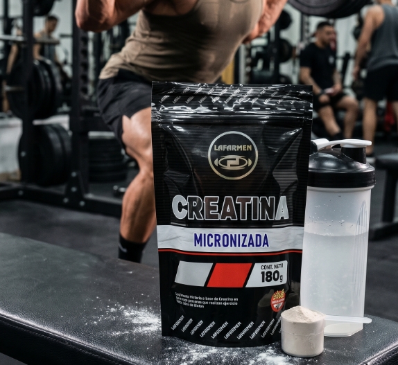 Guía sobre para qué sirve la creatina micronizada Lafarmen: beneficios y dosis para deportistas