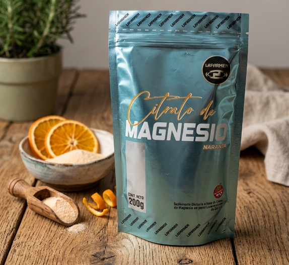 Citrato de magnesio Lafarmen en comprimidos, suplemento de magnesio argentino para calambres y estrés