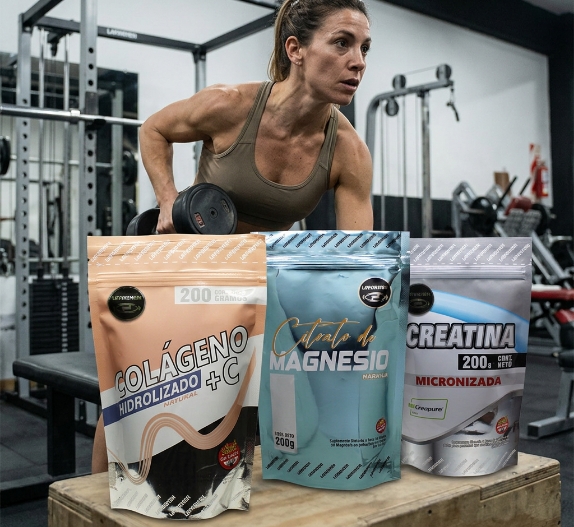 Línea de suplementos deportivos Argentina Lafarmen: creatina, magnesio y colágeno con calidad ANMAT